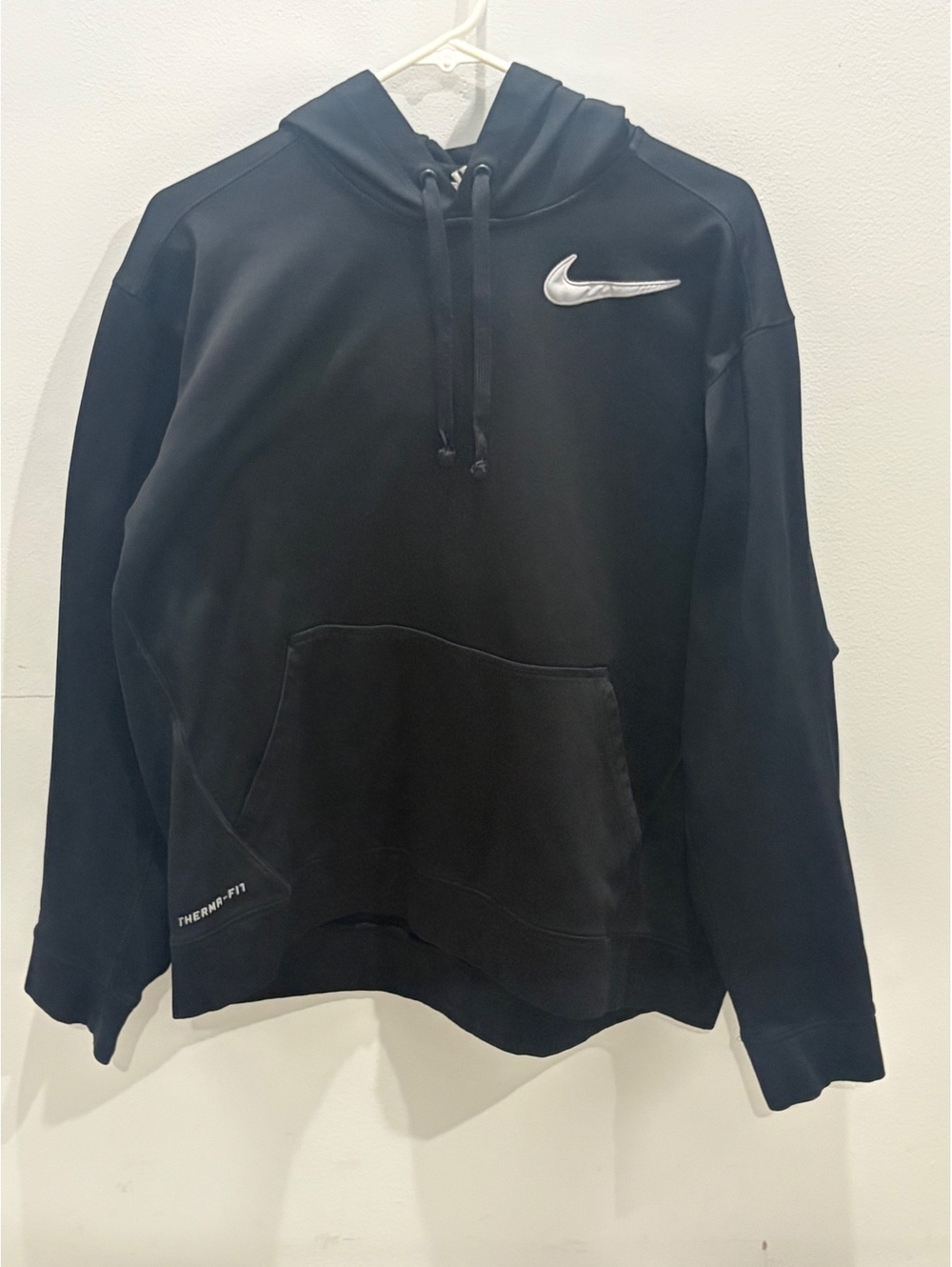 Nike Therma-FIT Black Pullover Hoodie - Size XL